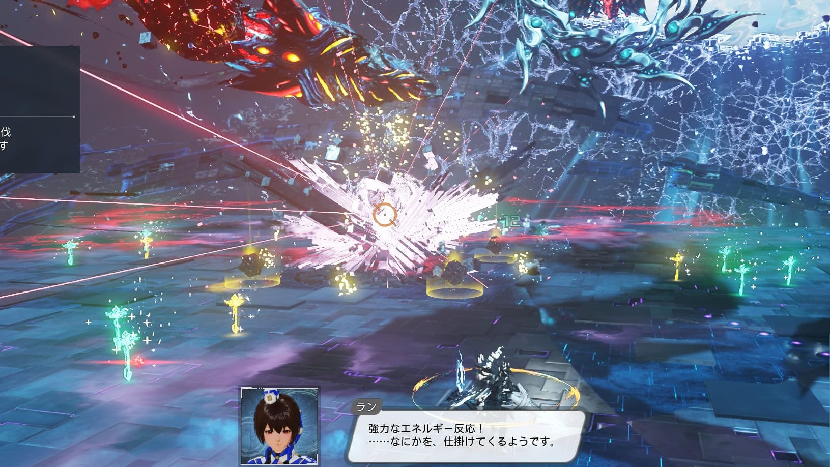 DFヴァエル第1形態_HP0付近まで削るとDPSチェックの大技。ひたすら攻撃