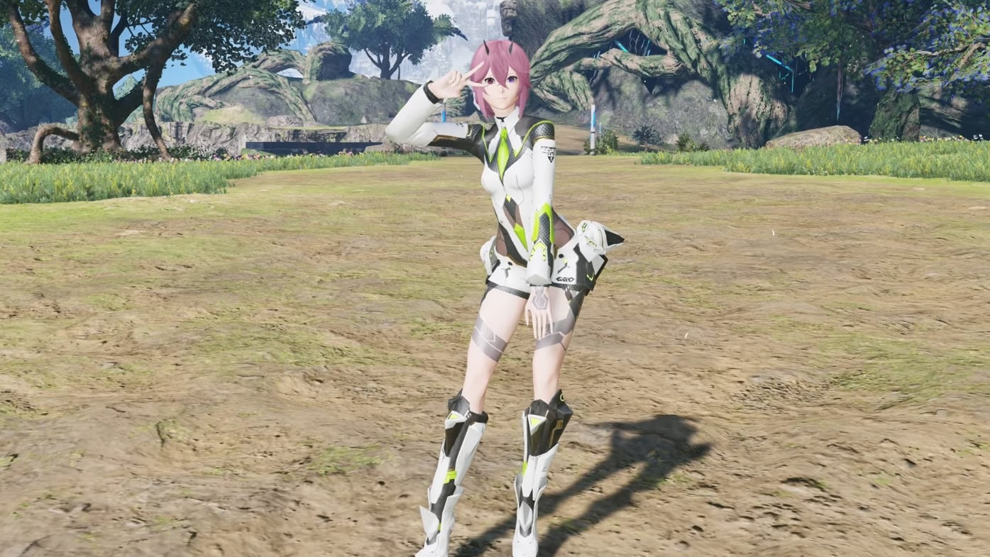 Mo「待機：目元ピース」