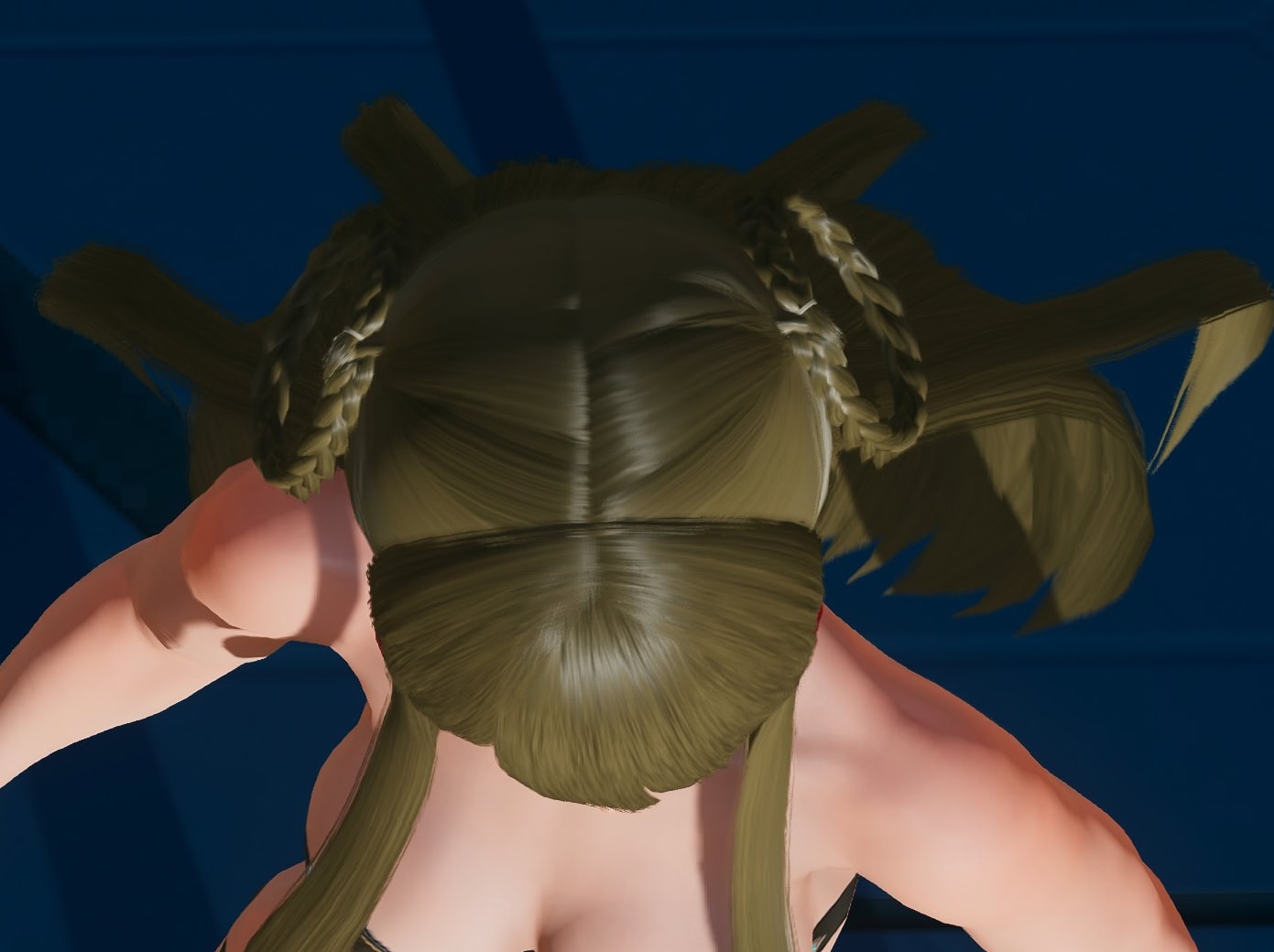 N-アネットヘアーのトップビュー