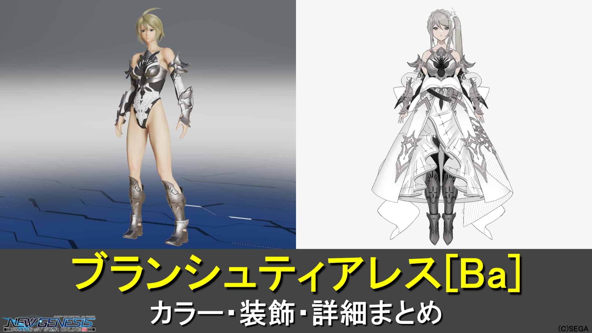 【PSO2NGS】ブランシュティアレス[Ba]のカラー・装飾の詳細
