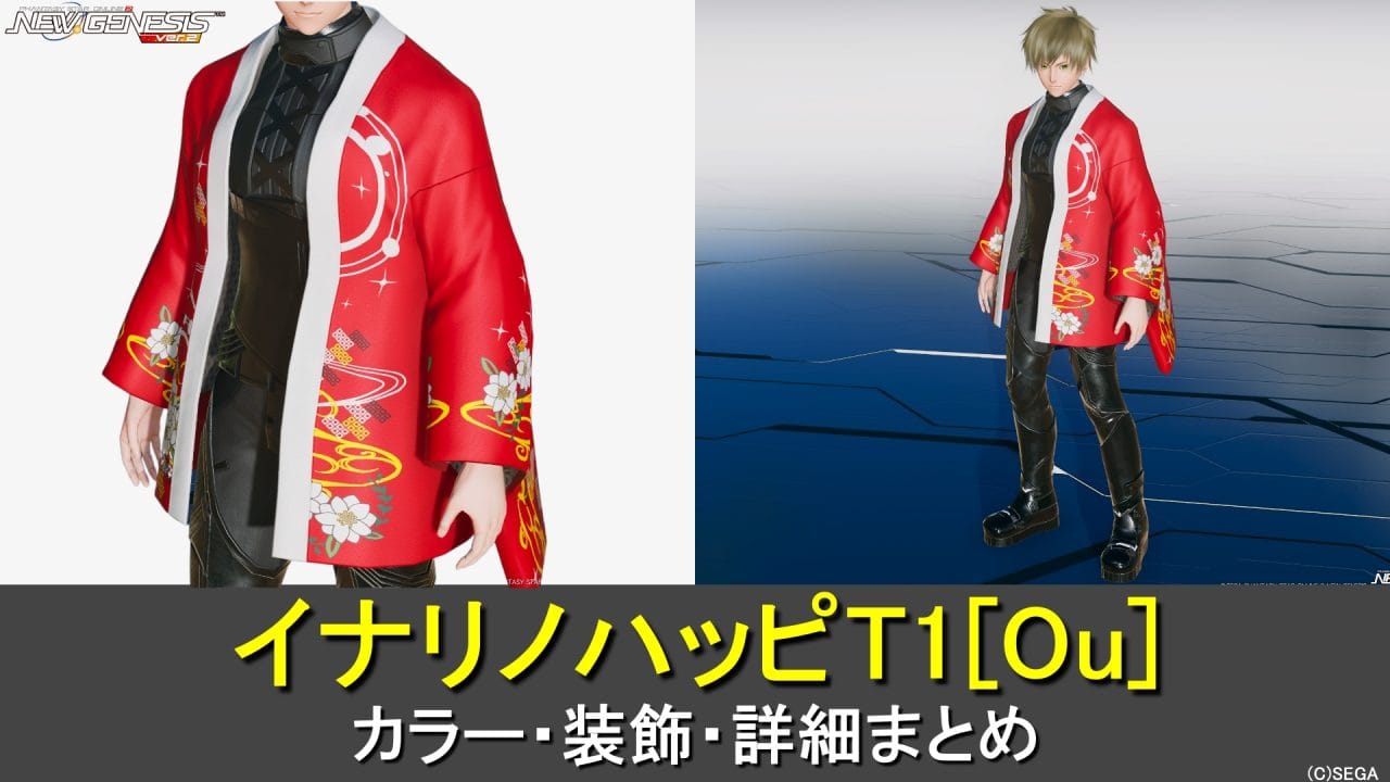 【PSO2NGS】イナリノハッピT1[Ou]のカラー・装飾の詳細