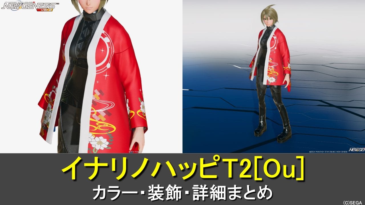 【PSO2NGS】イナリノハッピT2[Ou]のカラー・装飾の詳細