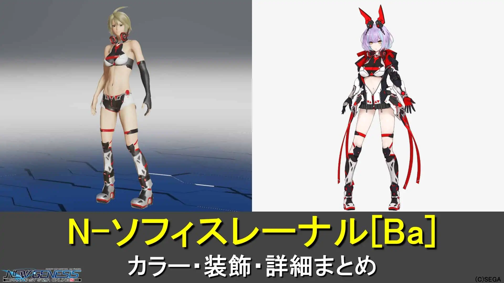 【PSO2NGS】N-ソフィスレーナル[Ba]のカラー・装飾の詳細