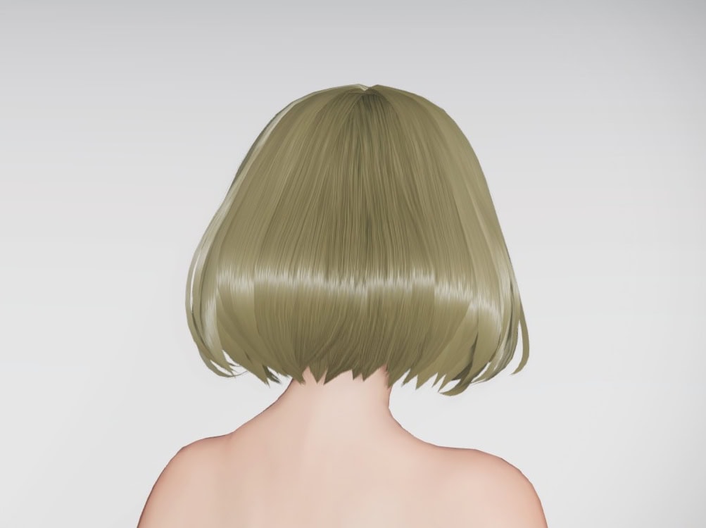 カジュアルオフショルヘアーのバック