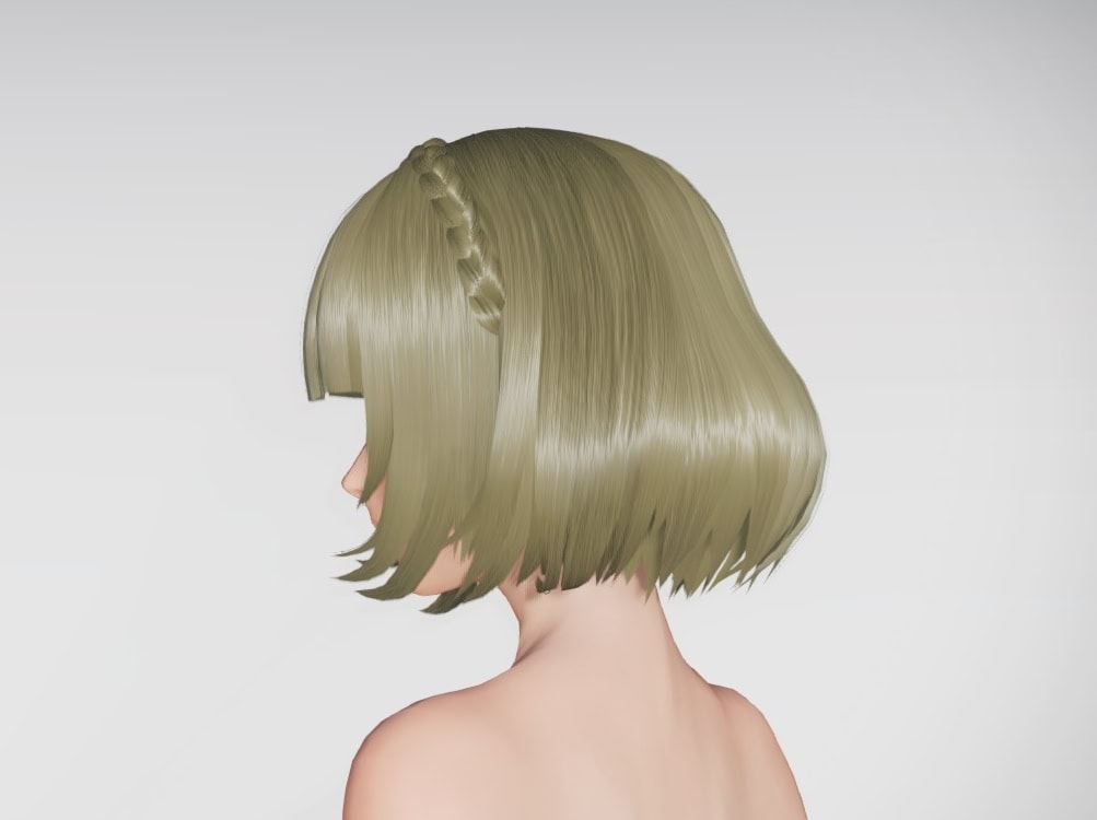 カジュアルオフショルヘアーのレフト