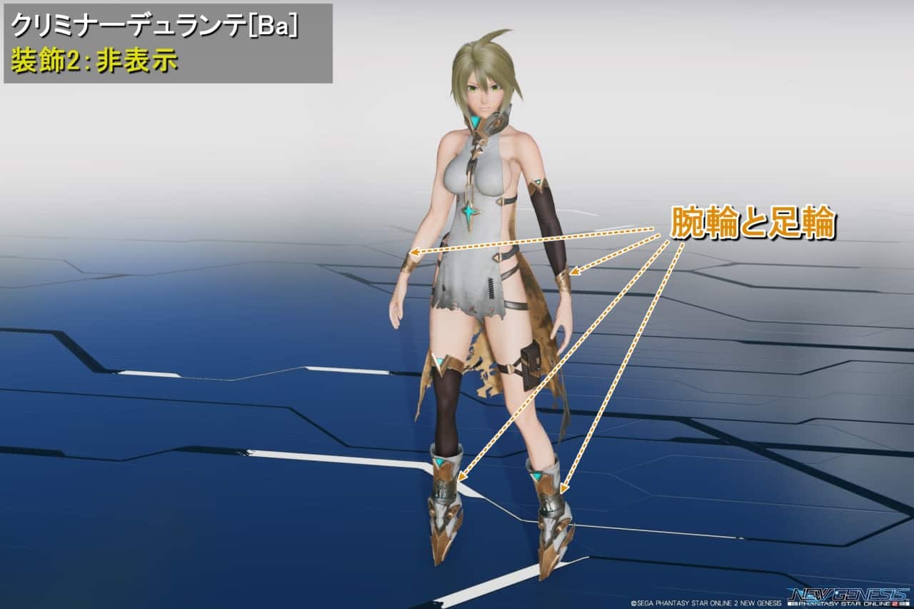クリミナーデュランテBaの装飾2：非表示