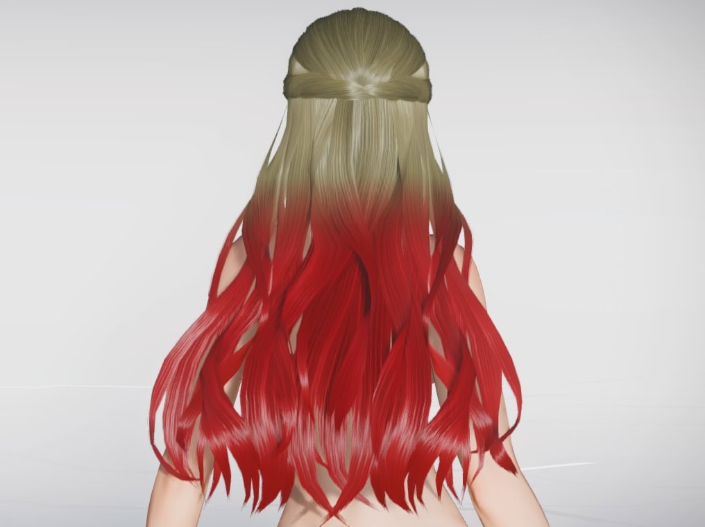スウェットワンピヘアーのバック