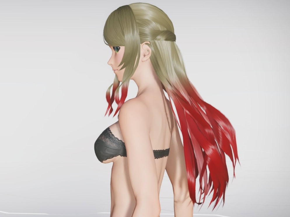 スウェットワンピヘアーのレフト