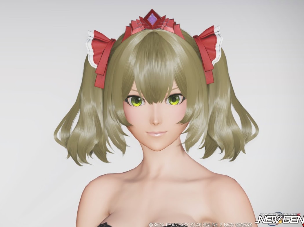 ソフィエラの髪型のフロント