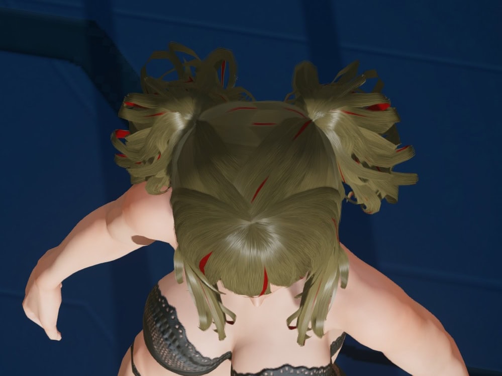 テネグラツィローザヘアーのトップビュー