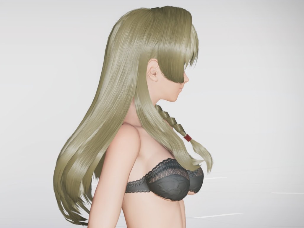 ニーナの髪型のライト