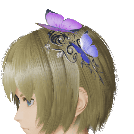 バタフライヘアアクセ