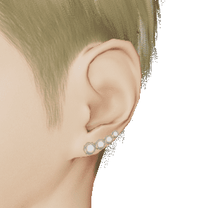 パールラインピアス