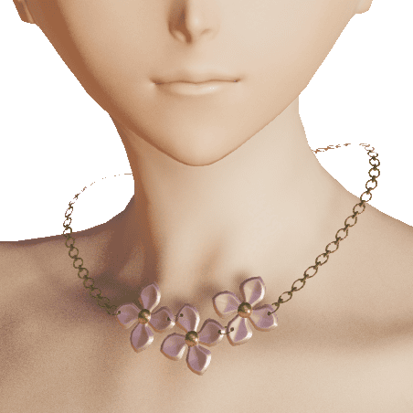 フラワーネックレス