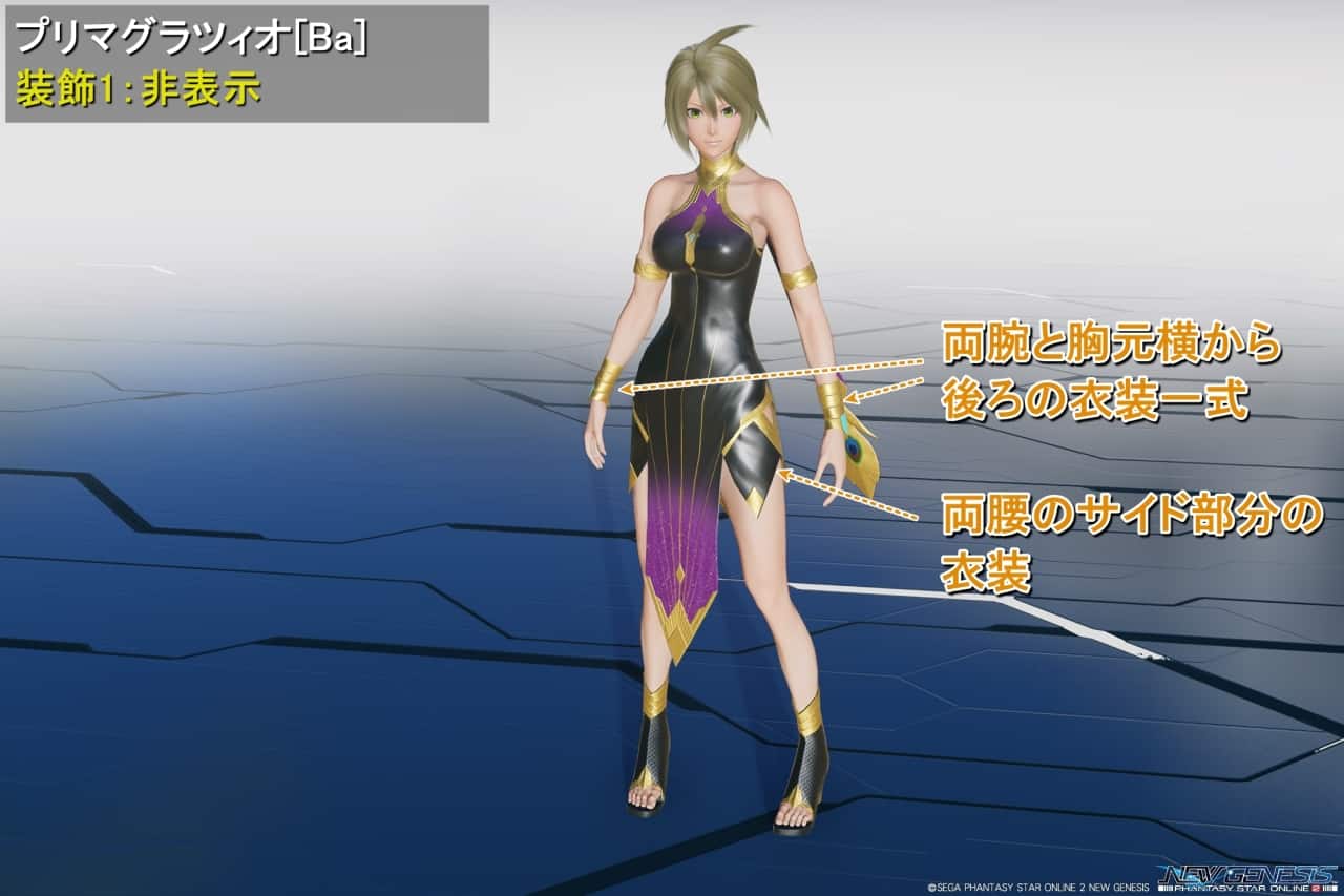 プリマグラツィオBaの装飾1：非表示