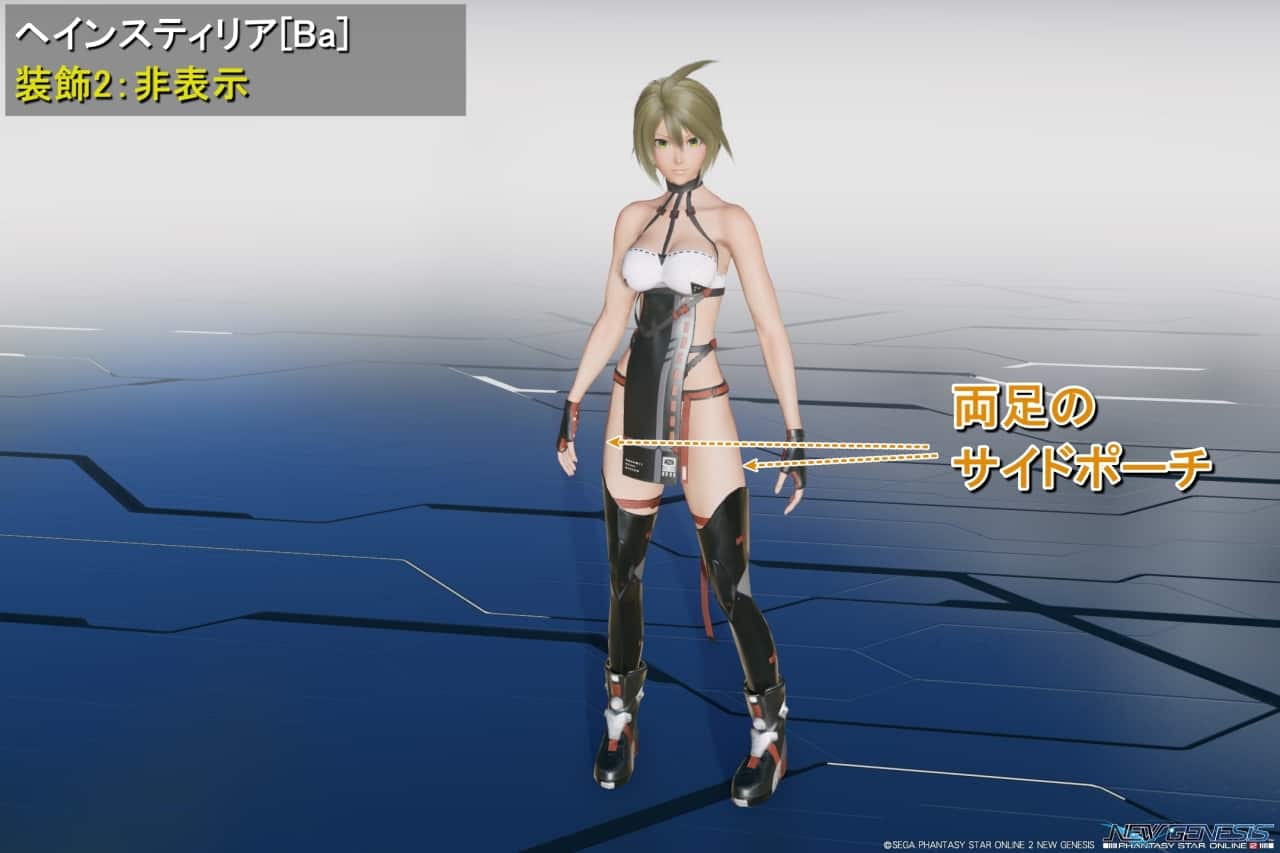 ヘインスティリアBaの装飾2：非表示