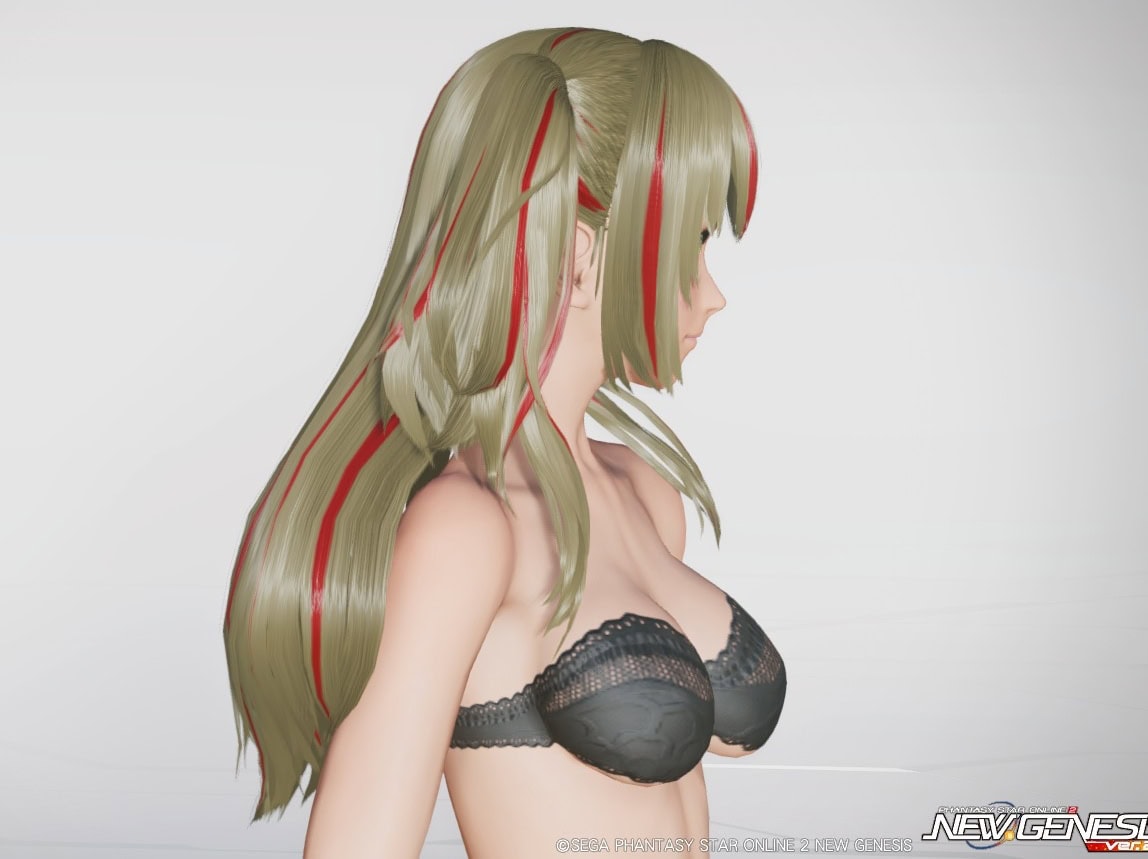 ボリュームハーフツインテールのライト