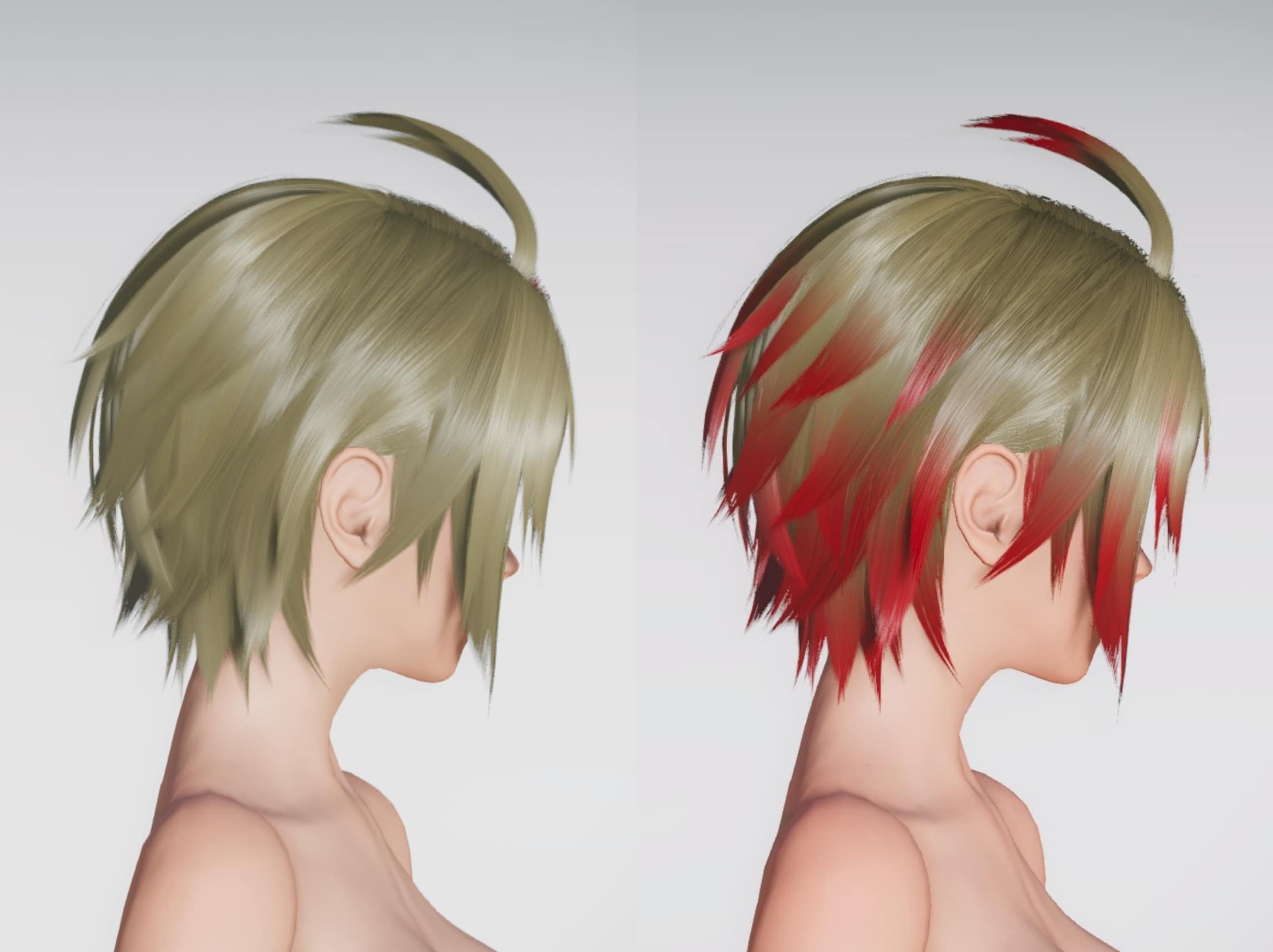 メッシュヘアーのライト