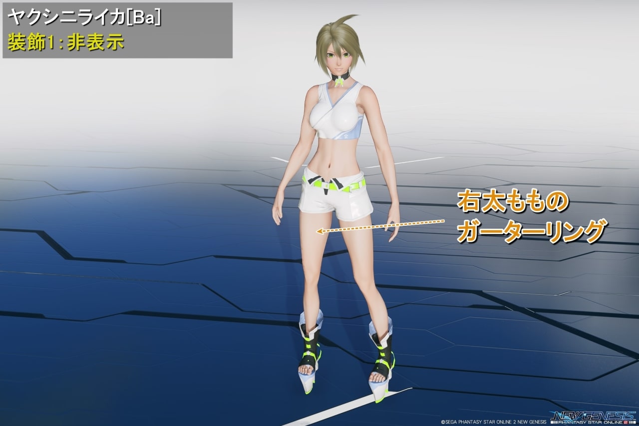 ヤクシニライカBaの装飾1：非表示