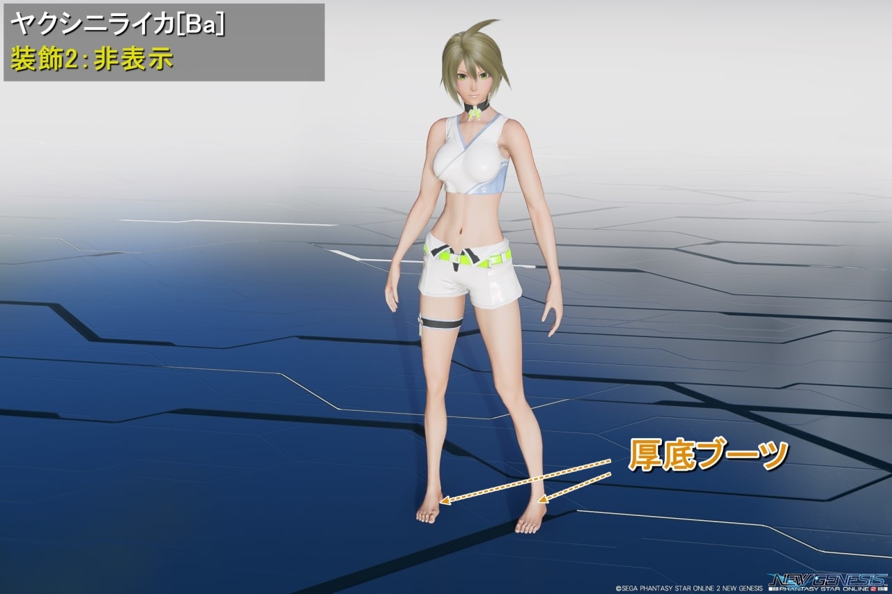 ヤクシニライカBaの装飾2：非表示