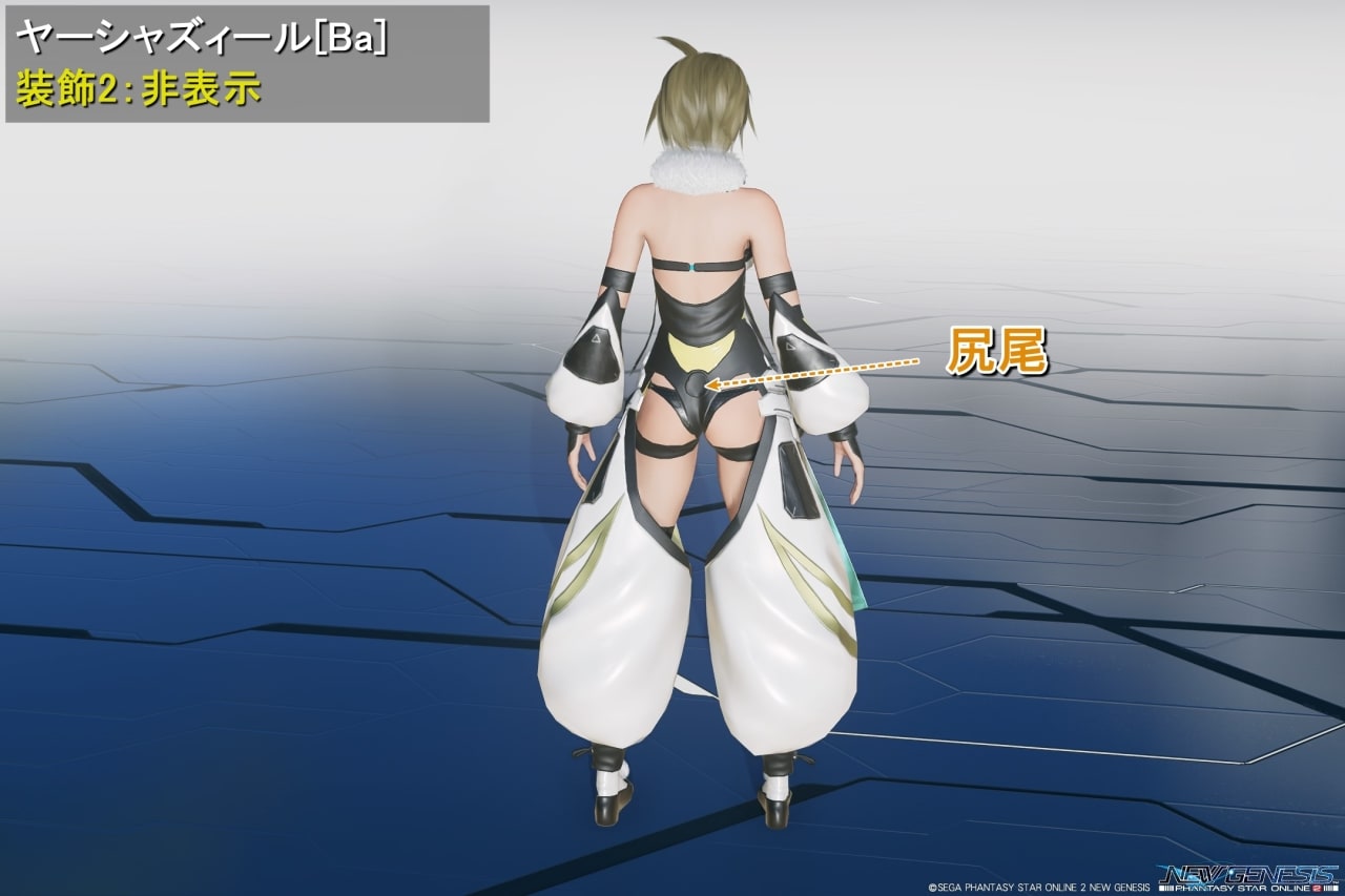 ヤーシャズィールBaの装飾2：非表示
