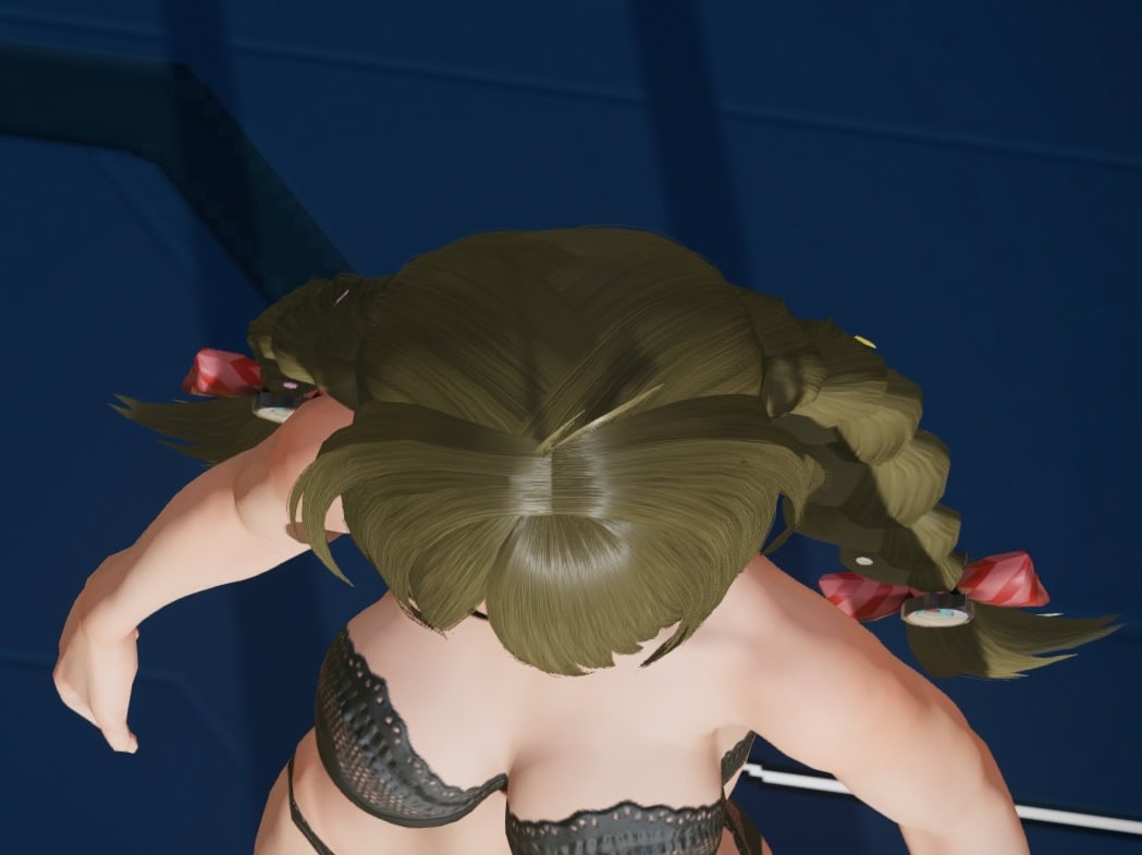 ラプクルラーヘアーのトップビュー