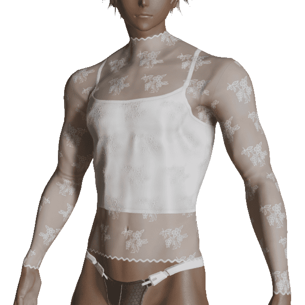 レースロングスリーブT1