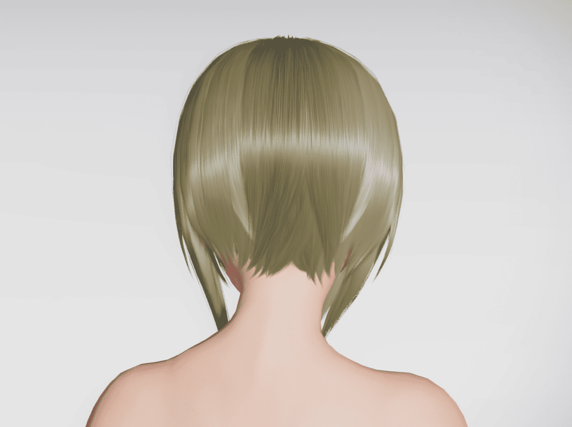 草薙素子ヘアーのバック