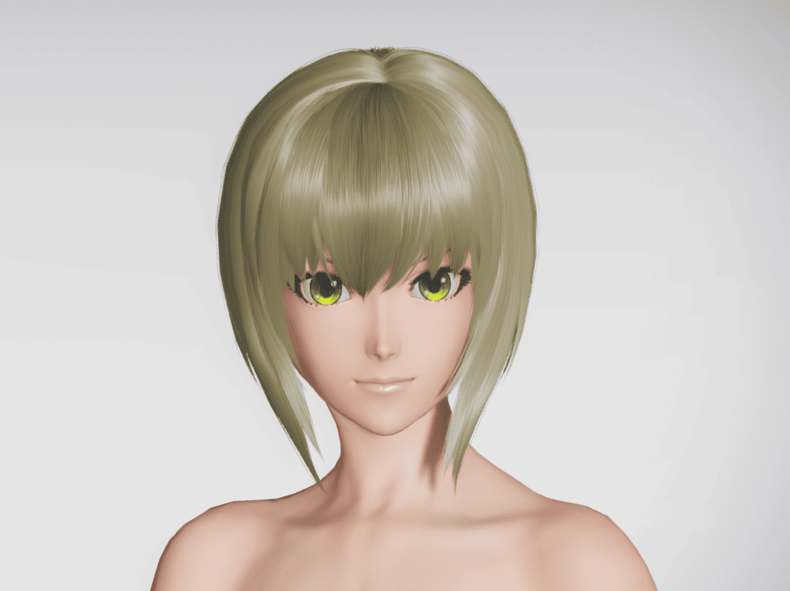 草薙素子ヘアーのフロント