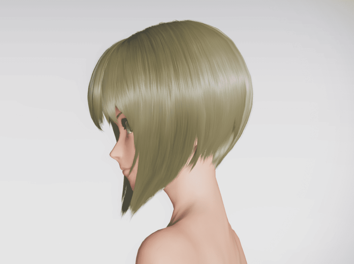 草薙素子ヘアーのレフト